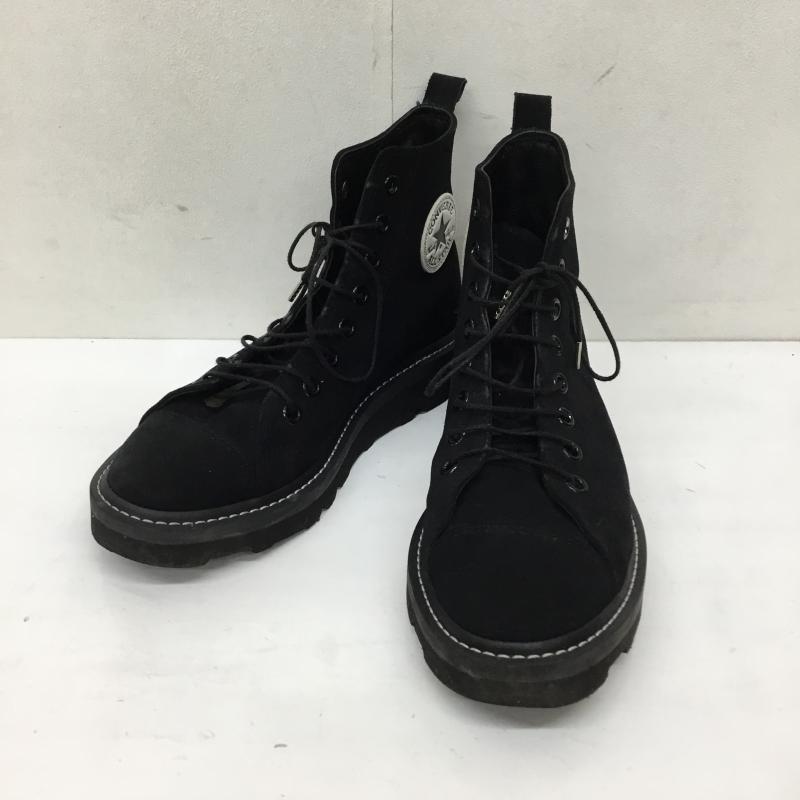 コンバース CONVERSE スニーカー スニーカー UEDE ALL STAR LONGLIFE HI 1CL884 スエードオールスターロングライフHI 25.5cm ロゴ、文字 黒 / ブラック /  メンズ USED 古着 中古 10136334