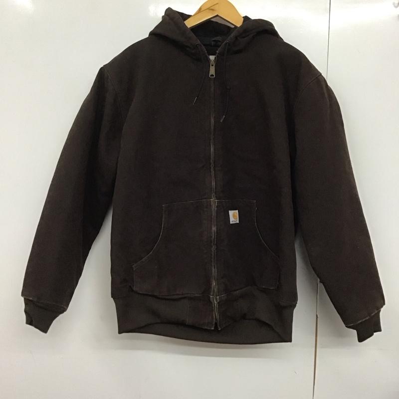 カーハート Carhartt ジャケット、上着 ジャケット、ブレザー ジップアップジャケット アウター 古着 ジップアップパーカー L 無地 茶 / ブラウン /  レディース USED 古着 中古 10142702