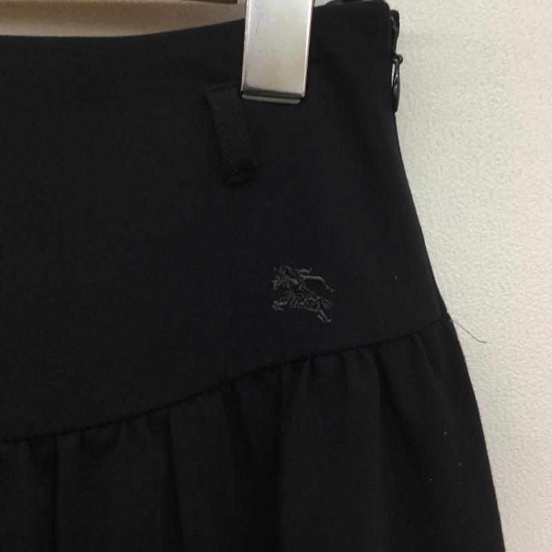 バーバリー BURBERRY スカート ミニスカート 34 無地 黒 / ブラック /  レディース USED 古着 中古 10110713