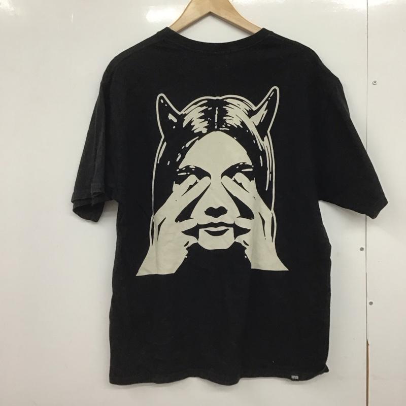 ヒステリックグラマー HYSTERIC GLAMOUR Tシャツ 半袖 半袖カットソー プリントTシャツ クルーネックカットソー XL プリント 黒 / ブラック /  メンズ USED 古着 中古 10146835