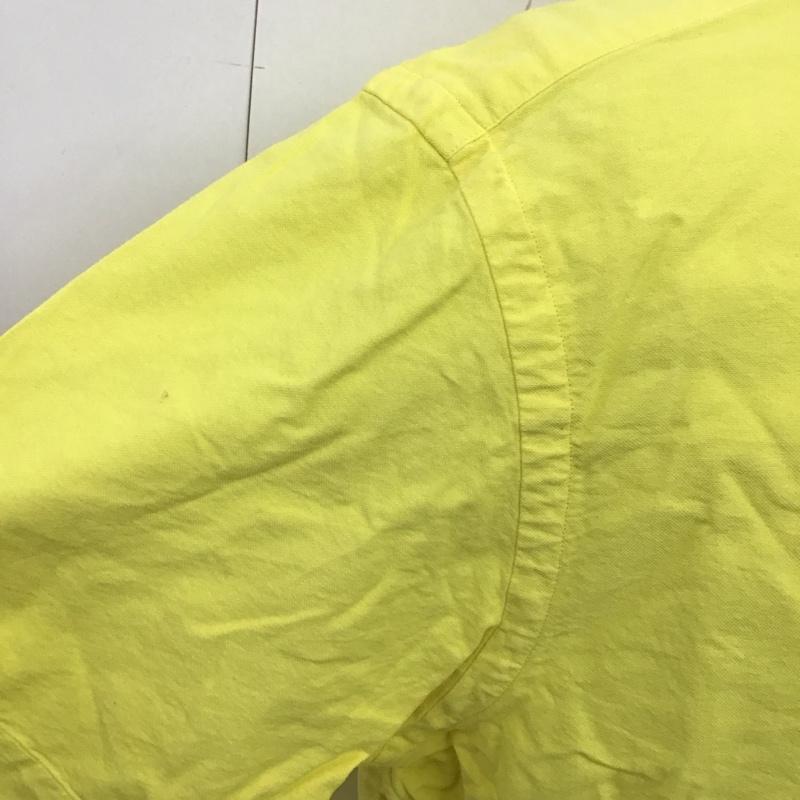 ラルフローレン RALPHLAUREN シャツ、ブラウス 半袖 ボタンダウンシャツ L 無地 黄 / イエロー /  メンズ USED 古着 中古 10107902