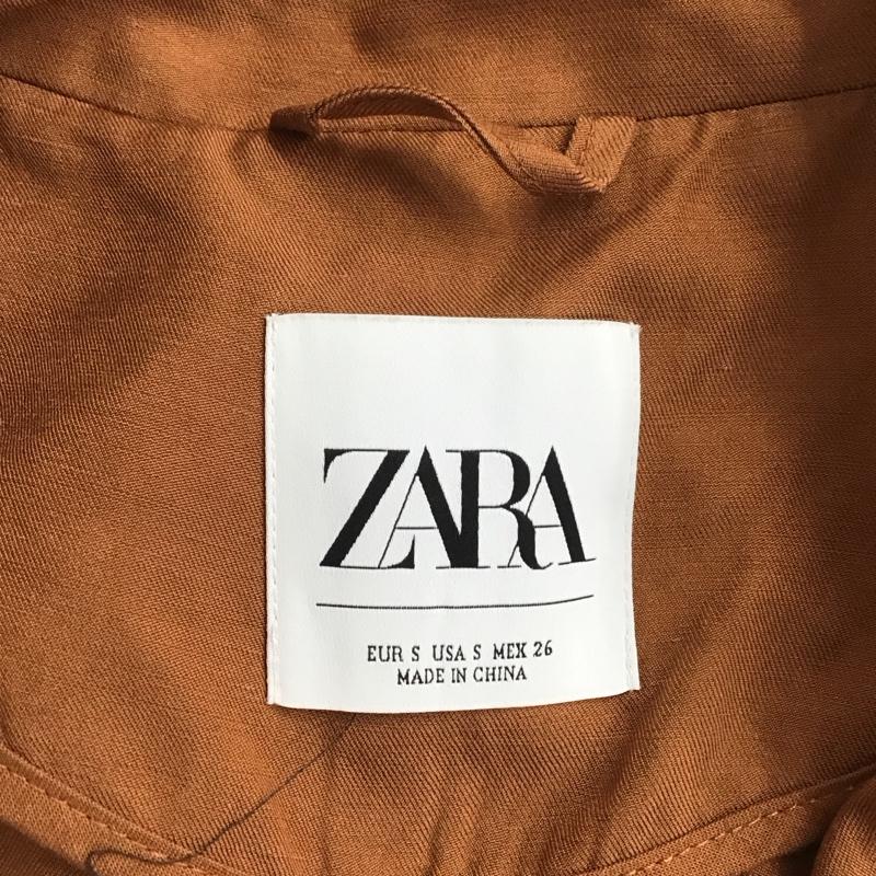 ザラ ZARA ジャケット、上着 ジャケット、ブレザー S 無地 茶 / ブラウン /  レディース USED 古着 中古 10123445