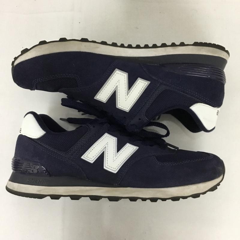 ニューバランス New Balance スニーカー スニーカー ML574EN2 27cm 27.0cm ロゴ、文字 紺 / ネイビー /  メンズ USED 古着 中古 10128978