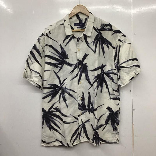 ザラメン ZARA MAN シャツ、ブラウス 半袖 半袖シャツ プリントシャツ アロハシャツ XL プリント 白 / ホワイト /  メンズ USED 古着 中古 10146170