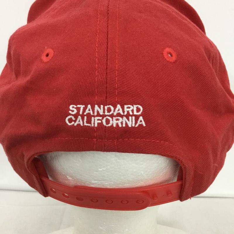 スタンダード カリフォルニア STANDARD CALIFORNIA 帽子 キャップ VANS 17AW CAP コラボ Checker Logo ロゴ、文字 赤 / レッド /  メンズ USED 古着 中古 10132036