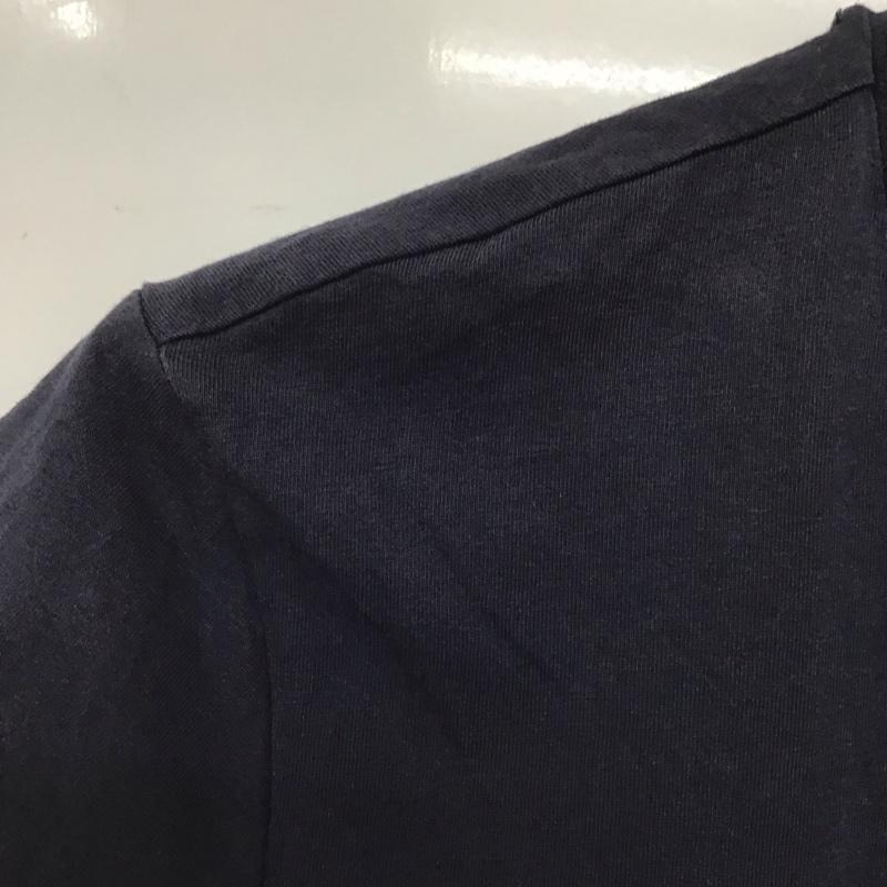 カルヴァン クライン ジーンズ Calvin Klein Jeans Tシャツ 長袖 半袖カットソー プリントTシャツ クルーネックカットソー S ロゴ、文字 紺 / ネイビー /  メンズ USED 古着 中古 10132796