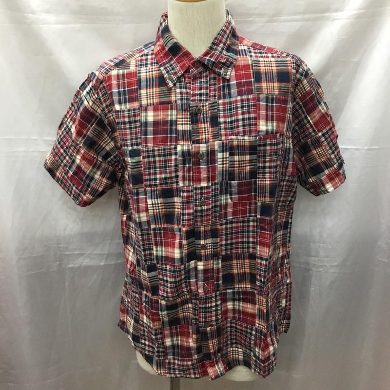 エディーバウアー Eddie Bauer シャツ、ブラウス 半袖 034-9894 ボタンダウン M チェック マルチカラー / マルチカラー /  メンズ USED 古着 中古 10111583