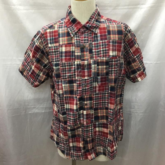 エディーバウアー Eddie Bauer シャツ、ブラウス 半袖 034-9894 ボタンダウン M チェック マルチカラー / マルチカラー /  メンズ USED 古着 中古 10111583