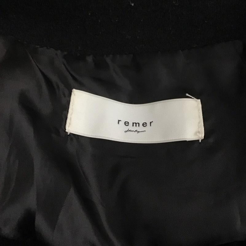 リメール remer コート コート一般 rrstr0922001 ロングコート アウター M 無地 黒 / ブラック /  メンズ USED 古着 中古 10119278