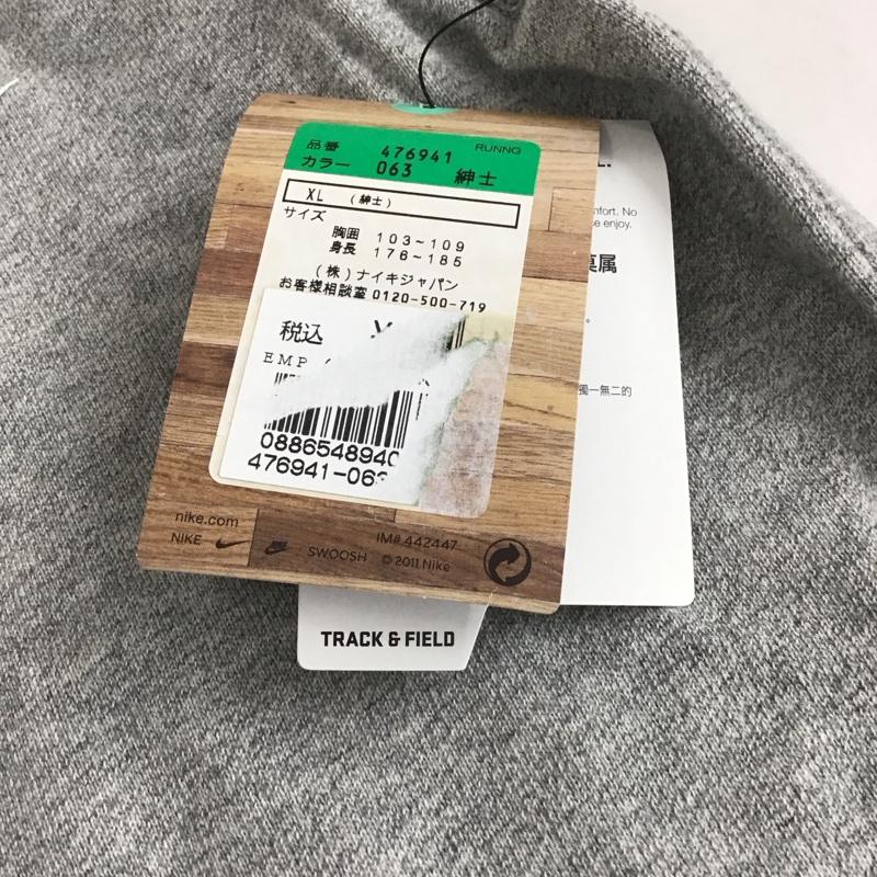 ナイキ NIKE カットソー 半袖 半袖カットソー スウェット XL ロゴ、文字 灰 / グレー /  メンズ USED 古着 中古 10150747