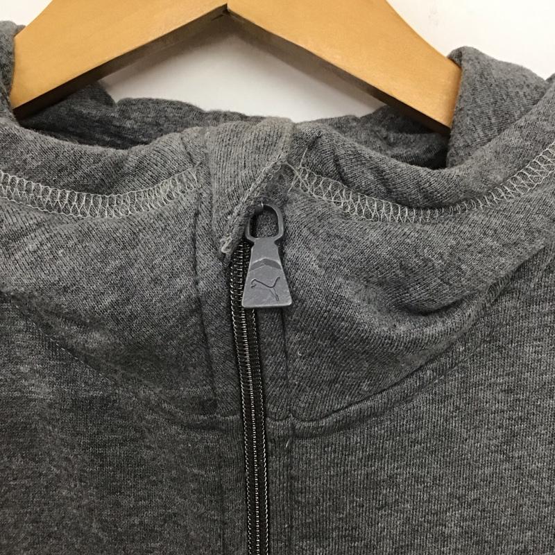 プーマ PUMA パーカー 長袖 長袖パーカー ジップアップパーカー スウェット 96hours neilbarrett M 無地 灰 / グレー /  メンズ USED 古着 中古 10139836