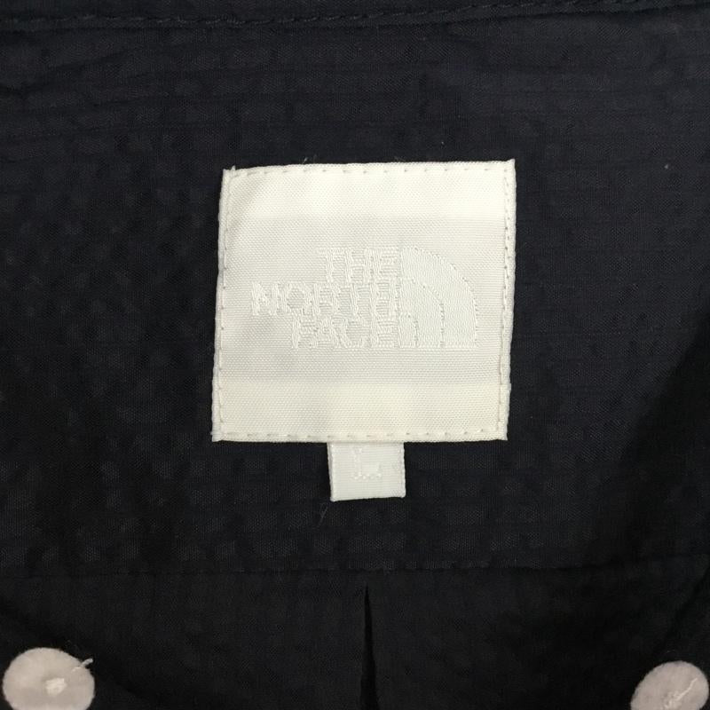 ザノースフェイス THE NORTH FACE シャツ、ブラウス 半袖 nr21722 ショートスリーブライメケンシャツ 半袖シャツ ボタンダウンシャツ L ストライプ 紺 / ネイビー /  メンズ USED 古着 中古 10109429