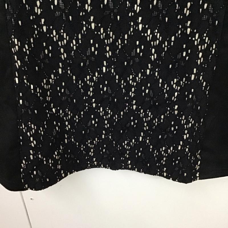 トッコ tocco ワンピース ひざ丈スカート 七分袖 レース M  黒 / ブラック /  レディース USED 古着 中古 10119275