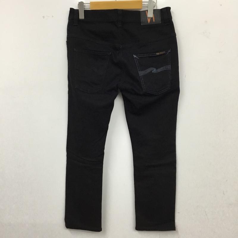 ヌーディージーンズ Nudie Jeans パンツ デニム、ジーンズ デニムパンツ スリムパンツ ストレッチパンツ ジーンズ 33インチ 無地 黒 / ブラック /  メンズ USED 古着 中古 10117105