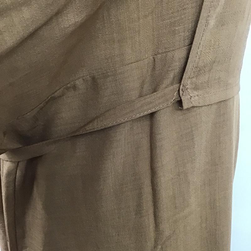 ロヴィ LOWY ワンピース ロングスカート 半袖 M 無地 茶 / ブラウン /  レディース USED 古着 中古 10105735