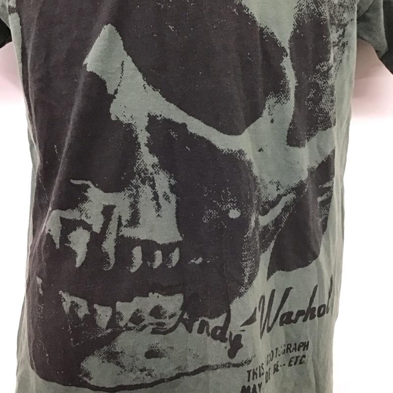 ヒステリックグラマー HYSTERIC GLAMOUR Tシャツ 半袖 半袖カットソー プリントTシャツ Vネックカットソー L プリント 緑 / グリーン /  メンズ USED 古着 中古 10124351