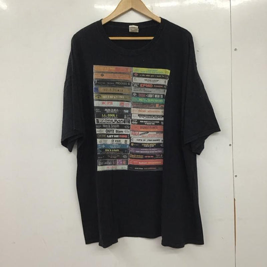 古着 USED Tシャツ 半袖 半袖カットソー プリントTシャツ クルーネックカットソー 古着 バンドTシャツ プリント 黒 / ブラック /  メンズ USED 古着 中古 10139668