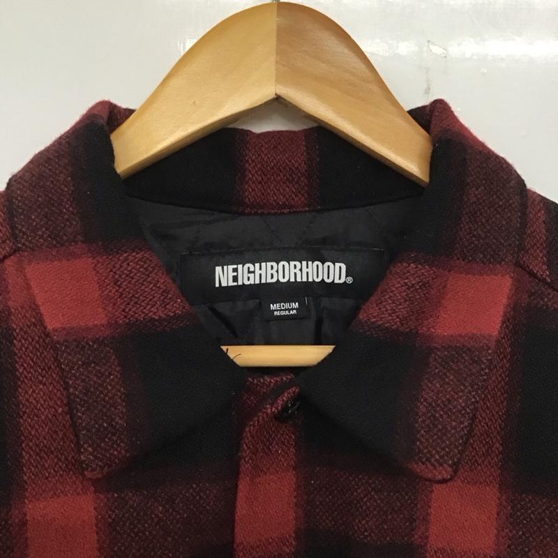 ネイバーフッド NEIGHBORHOOD ジャケット、上着 ジャケット、ブレザー カジュアルジャケット アウター カラージャケット チェックジャケット M チェック 黒 / ブラック / X 赤 / レッド /  メンズ USED 古着 中古 10139698