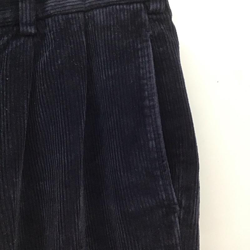ブルックスブラザーズ BROOKS BROTHERS パンツ チノパン コーデユロイパンツ ワイドパンツ カジュアルパンツ ストレートパンツ チノパン 34 無地 紺 / ネイビー /  メンズ USED 古着 中古 10110353