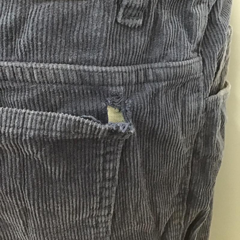 シュプリーム Supreme パンツ ワークパンツ、ペインターパンツ 17AW CorduroyWorkPant カジュアルパンツ ストレートパンツ 32インチ 無地 紺 / ネイビー /  メンズ USED 古着 中古 10106350