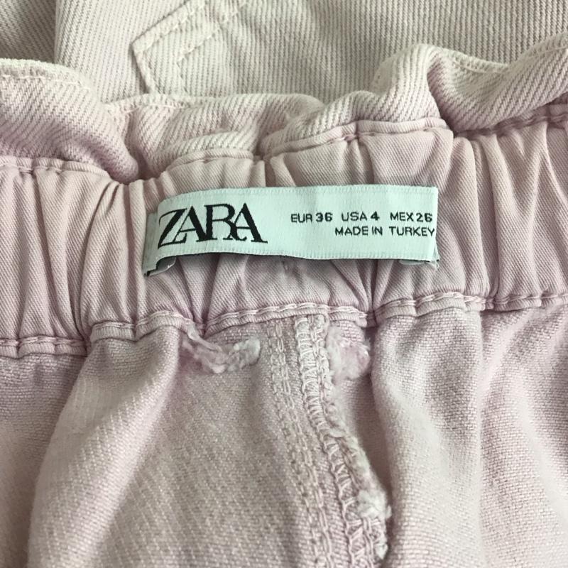 ザラ ZARA パンツ デニム、ジーンズ 5862 152 656 ワイドパンツ テーパード 無地 桃 / ピンク /  レディース USED 古着 中古 10109720