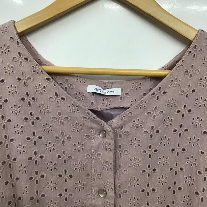 オリーブデオリーブ OLIVE des OLIVE ワンピース ロングスカート FREE 無地 桃 / ピンク /  レディース USED 古着 中古 10131539
