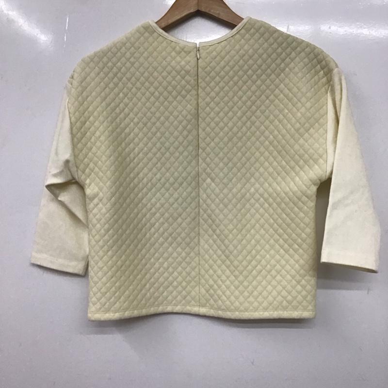 デミルクスビームス Demi-Luxe BEAMS カットソー 七分袖 無地 白 / ホワイト /  レディース USED 古着 中古 10144986