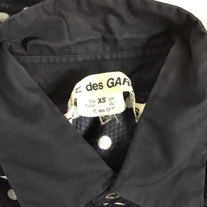 コムデギャルソン COMME des GARCONS シャツ、ブラウス 長袖 ドット 水玉 XS ドット 紺 / ネイビー /  レディース USED 古着 中古 10129288
