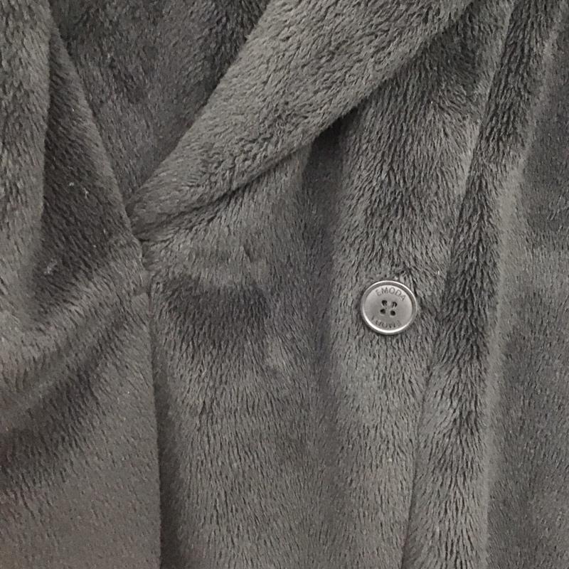 エモダ EMODA コート コート一般 041230001101 ボアコート フード FREE 無地 黒 / ブラック /  レディース USED 古着 中古 10147172