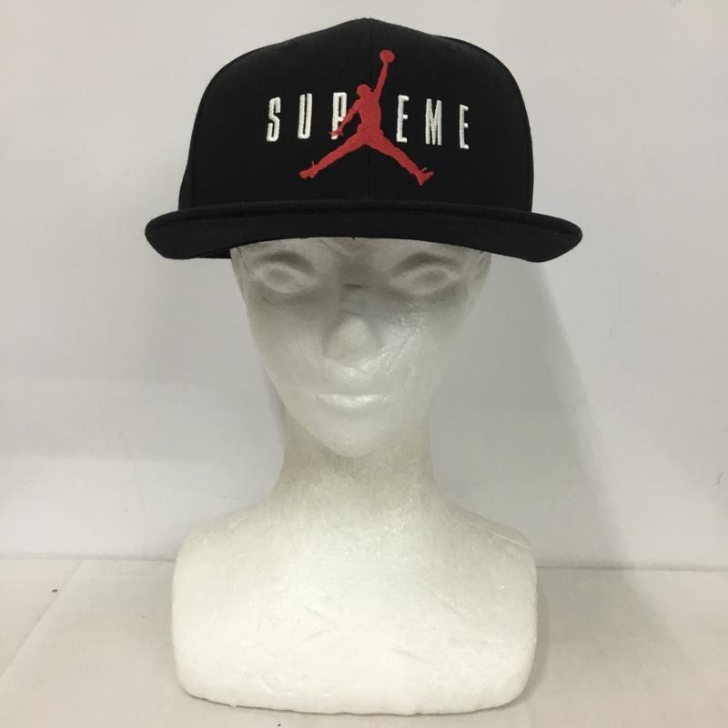 シュプリーム Supreme 帽子 キャップ 799706-010 JORDAN 6-Panel cap 15AW ロゴ、文字 黒 / ブラック /  メンズ USED 古着 中古 10142839