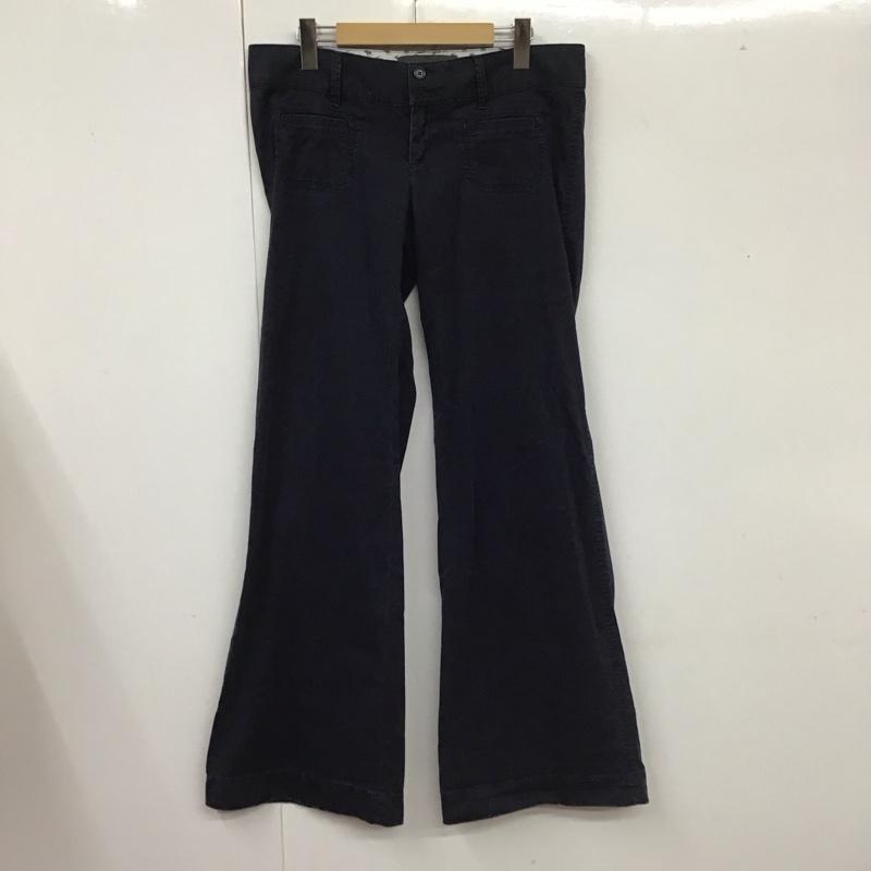 アバクロンビーアンドフィッチ ABERCROMBIE&FITCH パンツ チノパン ストレッチ 4 ワンポイント 紺 / ネイビー /  レディース USED 古着 中古 10112952