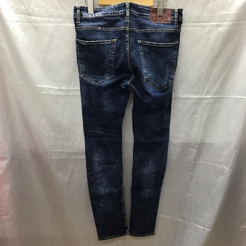 ザラメン ZARA MAN パンツ デニム、ジーンズ デニムパンツ スリムパンツ ジーンズ カジュアルパンツ ストレートパンツ 40 無地 インディゴ / インディゴ /  メンズ USED 古着 中古 10111328