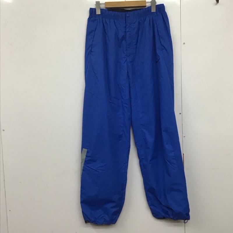 ナイキ NIKE パンツ ワークパンツ、ペインターパンツ ワイドパンツ ナイロンパンツ カジュアルパンツ スポーツウェア 00s XL ロゴ、文字 青 / ブルー /  メンズ USED 古着 中古 10141922