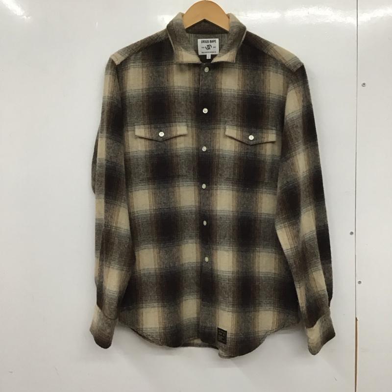 アーサスベイプ URSUS BAPE シャツ、ブラウス 長袖 長袖シャツ チェックシャツ カラーシャツ L チェック マルチカラー / マルチカラー /  メンズ USED 古着 中古 10137673
