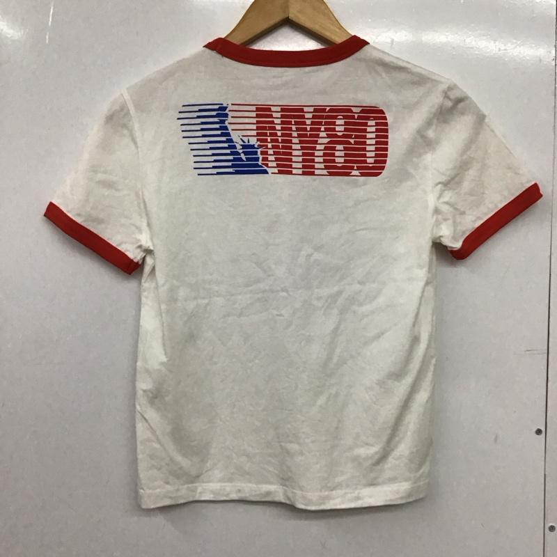 ザラ ZARA Tシャツ 半袖 半袖カットソー プリントTシャツ クルーネックカットソー M プリント 白 / ホワイト /  レディース USED 古着 中古 10149559