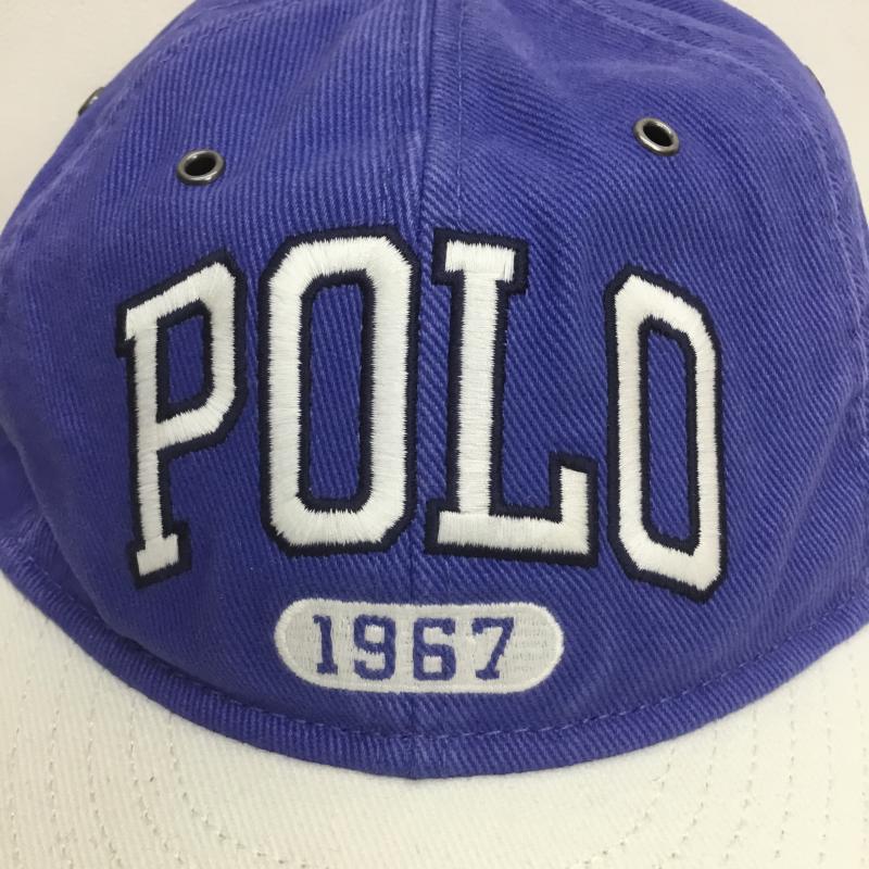 ポロラルフローレン POLO RALPH LAUREN 帽子 キャップ ロゴ コットン チノ ボール キャップ タグ付 ロゴ、文字 青 / ブルー /  メンズ USED 古着 中古 10108206