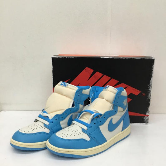 ナイキ NIKE スニーカー スニーカー DZ5484-402 Air Jordan 1 Retro High OG UNC Reimagined 27.5cm ロゴ、文字 白 / ホワイト / X 水色 / ライトブルー /  メンズ USED 古着 中古 10138517