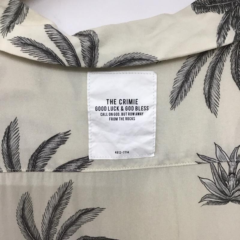 クライミー CRIMIE シャツ、ブラウス 半袖 cr1-02c3-ss07 半袖シャツ プリントシャツ パームツリー柄アロハシャツ XL プリント 白 / ホワイト /  メンズ USED 古着 中古 10136185