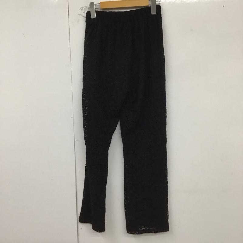 アビトーキョー ABITOKYO パンツ ワークパンツ、ペインターパンツ ワークパンツ ワイドパンツ カジュアルパンツ レースパンツ FREE レース柄 黒 / ブラック /  レディース USED 古着 中古 10129756