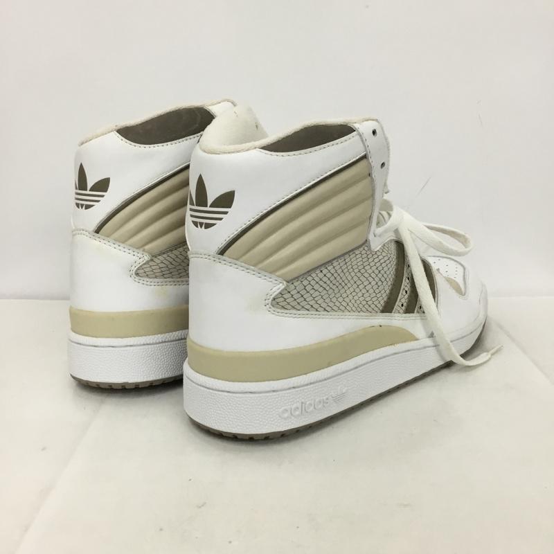 アディダス adidas スニーカー スニーカー 036804 FLEETWOOD 28cm 箱有 28.0cm ロゴ、文字 白 / ホワイト / X ベージュ / ベージュ /  メンズ USED 古着 中古 10133396