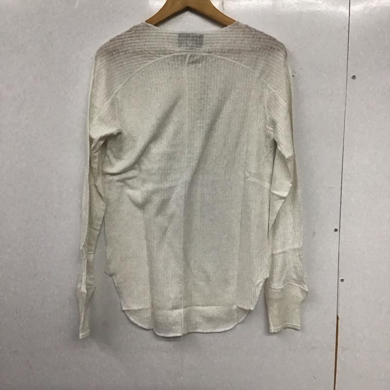 ナンバーナイン NUMBER (N)INE カットソー 長袖 長袖カットソー ヘンリーネックカットソー リブカットソー 2 無地 白 / ホワイト /  メンズ USED 古着 中古 10137012