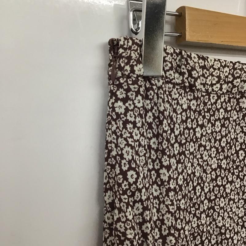 ローリーズファーム LOWRYS FARM スカート ロングスカート ロングスカート タイトスカート ストレッチ FREE プリント 茶 / ブラウン /  レディース USED 古着 中古 10142686