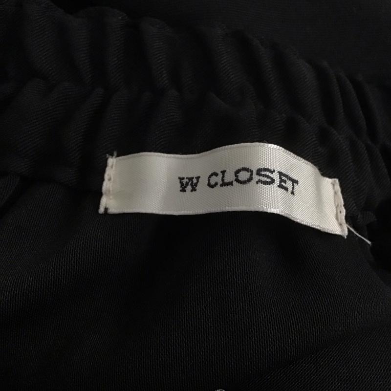 ダブルクローゼット w closet スカート ロングスカート FREE 無地 X チェック 黒 / ブラック / X 灰 / グレー /  レディース USED 古着 中古 10140063