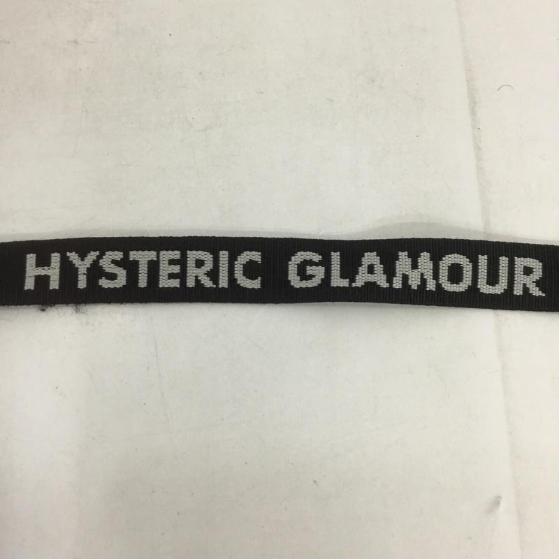 ヒステリックグラマー HYSTERIC GLAMOUR ベルト・バックル ベルト ガチャベルト ロゴジャガード テープベルト ロゴ、文字 黒 / ブラック /  メンズ USED 古着 中古 10133297