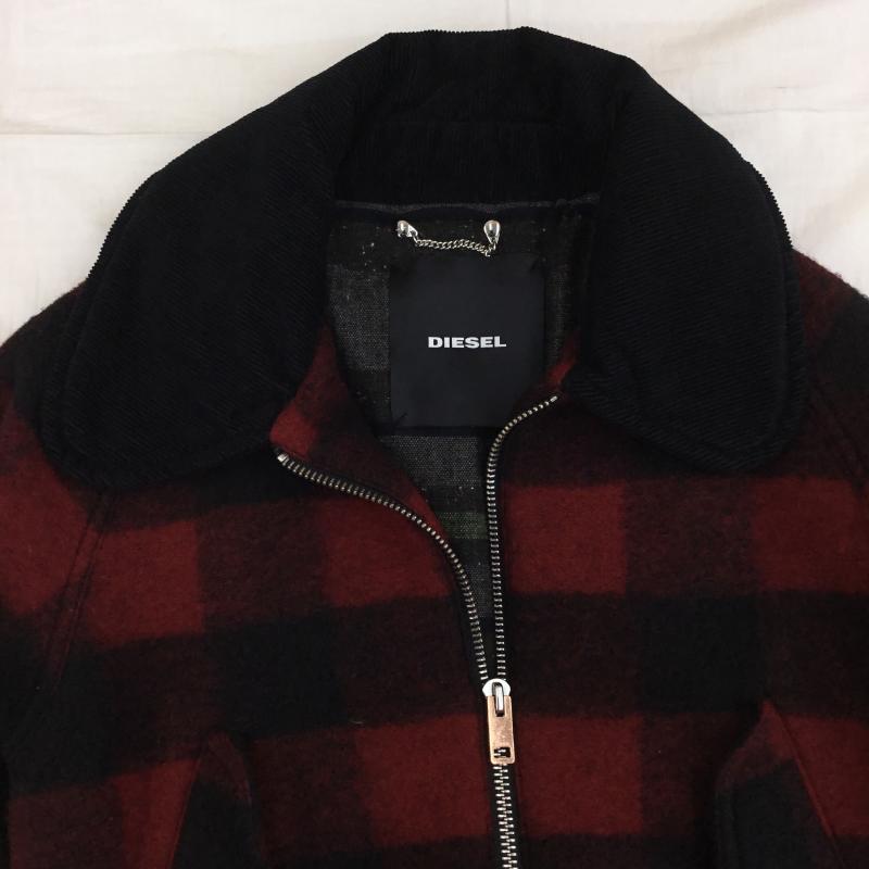 ディーゼル DIESEL ジャケット、上着 ジャンパー、ブルゾン S チェック 赤 / レッド /  レディース USED 古着 中古 10140881