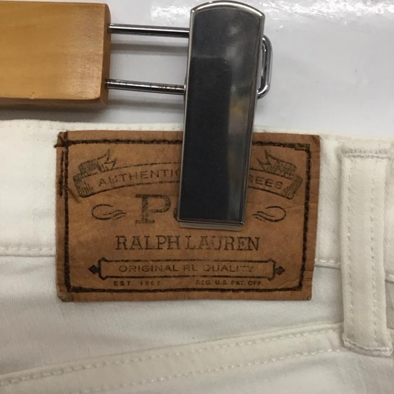 ポロラルフローレン POLO RALPH LAUREN パンツ デニム、ジーンズ デニムパンツ スリムパンツ カジュアルパンツ ストレッチパンツ 28インチ 無地 白 / ホワイト /  メンズ USED 古着 中古 10143224