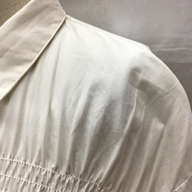 スライ SLY ワンピース ひざ丈スカート 030EAP33-3150 SHIRRING VOLUME SH OP ギャザースリーブ 1 無地 アイボリー / アイボリー /  レディース USED 古着 中古 10116770