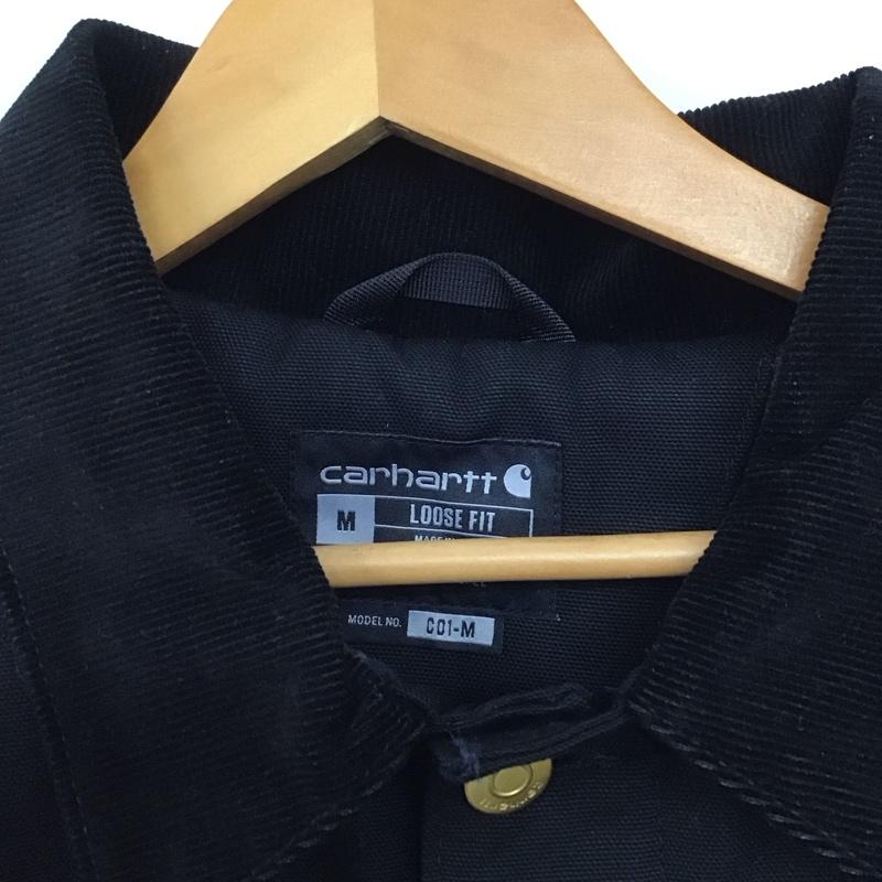 カーハート Carhartt ジャケット、上着 ジャケット、ブレザー カジュアルジャケット アウター カラージャケット M ロゴ、文字 黒 / ブラック /  メンズ USED 古着 中古 10146056