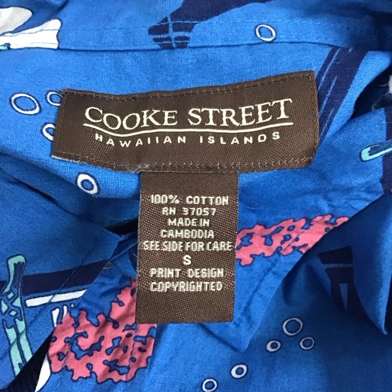 古着 USED シャツ、ブラウス 半袖 半袖シャツ プリントシャツ ポケットシャツ S プリント 青 / ブルー /  メンズ USED 古着 中古 10125766