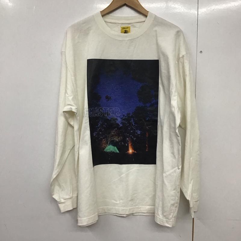 コブマスター COBMASTER Tシャツ 長袖 長袖カットソー プリントカットソー クルーネック 40 プリント 白 / ホワイト /  メンズ USED 古着 中古 10142886